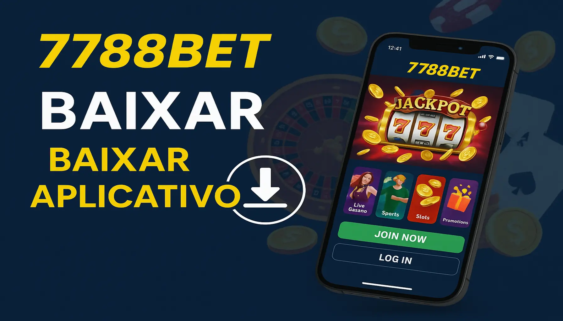 Baixar o 7788BET Cassino App