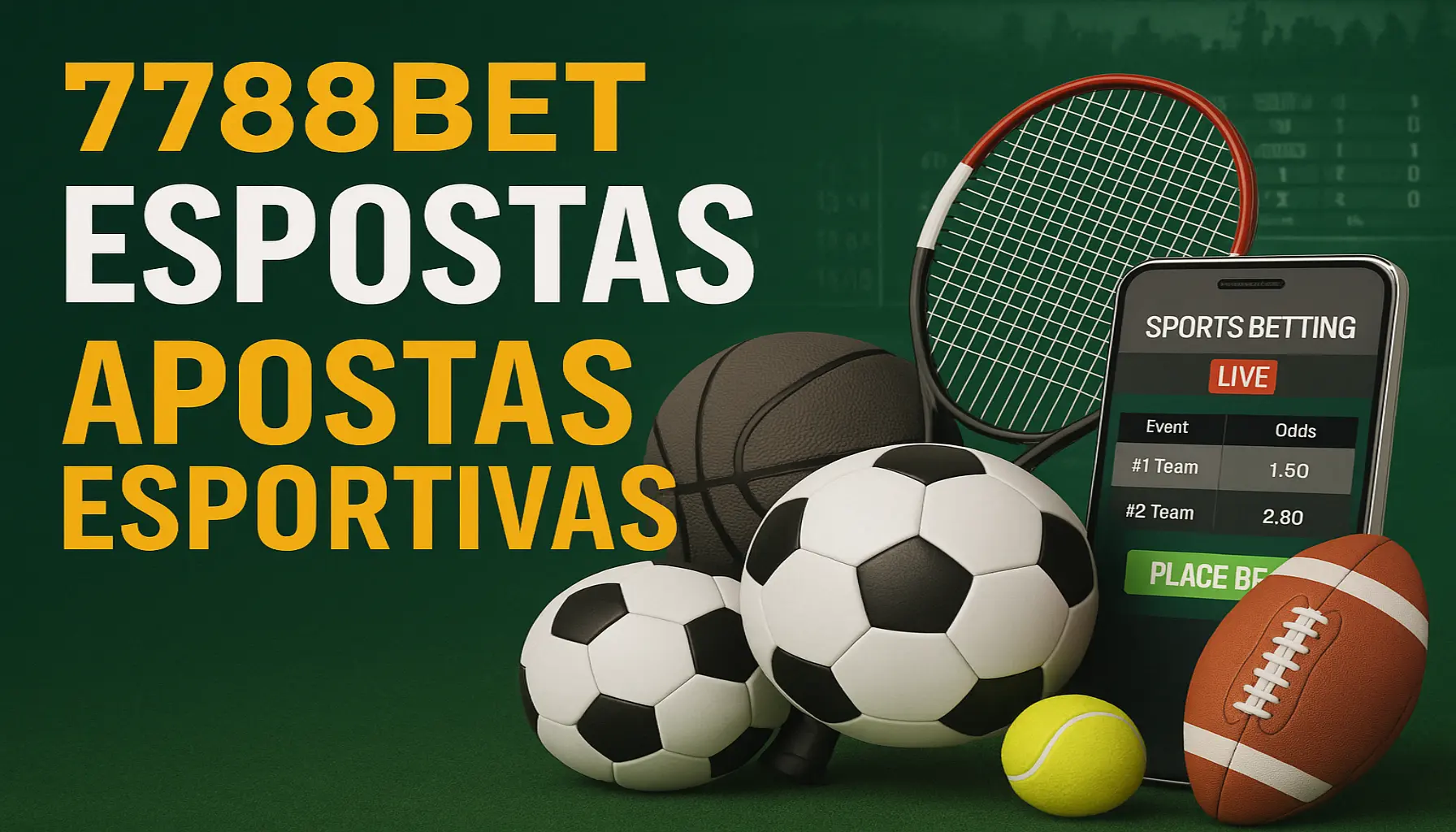 Aposte em apostas esportivas no cassino online 7788BET